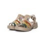 Sandale Dama din piele naturala 246609T APRICOT-GREEN | FORMAZIONE
