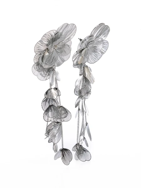 Cercei de Dama E134 Argintiu | Mei » Reina.Ro