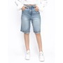 Blugi Scurti Dama H3395-1 ALBASTRU | KIKIRIKI
