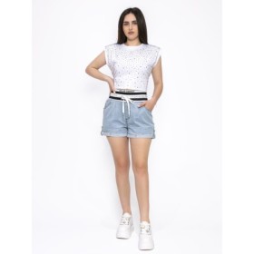 Blugi Scurti Dama TR655 ALBASTRU | KIKIRIKI