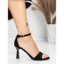Sandale Dama cu Toc Subtire 5XKK13 BLACK | MEI