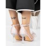 Sandale Dama cu Toc Subtire 5XKK22 CHAMPAGNE | MEI