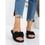 Papuci Dama cu Talpa Joasa 5PT9 BLACK | MEI