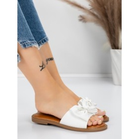 Papuci Dama cu Talpa Joasa 5PT9 WHITE | MEI