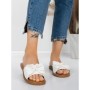 Papuci Dama cu Talpa Joasa 5PT9 WHITE | MEI