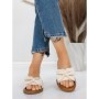 Papuci Dama cu Talpa Joasa 5PT9 BEIGE | MEI