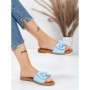 Papuci Dama cu Talpa Joasa 5PT9 BLUE | MEI