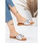 Papuci Dama cu Talpa Joasa 5PT9 SILVER | MEI