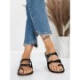 Papuci Dama cu Talpa Joasa J588-5 BLACK | MEI