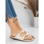 Papuci Dama cu Talpa Joasa J588-5 BEIGE | MEI