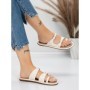 Papuci Dama cu Talpa Joasa J588-5 BEIGE | MEI