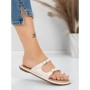 Papuci Dama cu Talpa Joasa J588-5 BEIGE | MEI