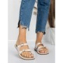 Papuci Dama cu Talpa Joasa J588-5 BEIGE | MEI