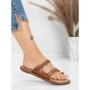 Papuci Dama cu Talpa Joasa J588-5 BROWN | MEI