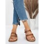 Papuci Dama cu Talpa Joasa J588-5 BROWN | MEI