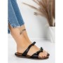 Papuci Dama cu Talpa Joasa J588-8 BLACK | MEI