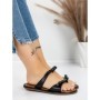 Papuci Dama cu Talpa Joasa J588-8 BLACK | MEI