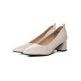 Pantofi cu Toc gros 267678 Crem | Formazione