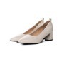 Pantofi cu Toc gros 267678 Crem | Formazione