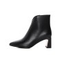 Botine Dama cu toc gros 2091-5-61A Negru » Reina.Ro