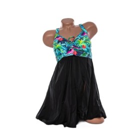 Costum de baie dama Y30220 VERDE-NEGRU | MEINA