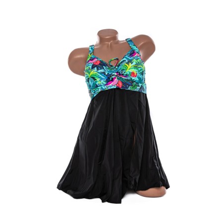 Costum de baie dama Y30220 VERDE-NEGRU | MEINA