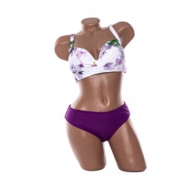 Costum de baie dama L29-2 ALB-MOV | MEINA