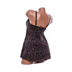 Costum de baie dama Y10221 NEGRU-LEOPARD | MEINA