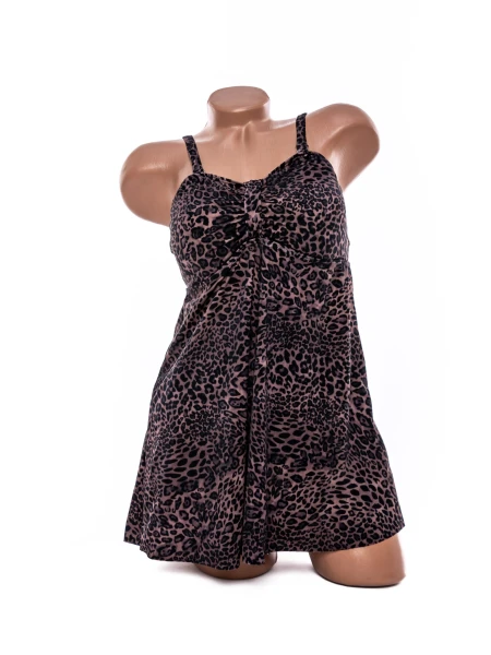 Costum de baie dama Y10221 NEGRU-LEOPARD | MEINA