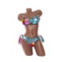 Costum de baie dama F662 ALBASTRU-FUCSIA | MEINA