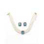 Set Colier + Cercei CLR011 ALBASTRU | MEI