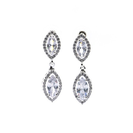 Set Colier + Cercei CLR012 ARGINTIU | MEI