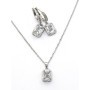 Set Colier + Cercei CLR001 ARGINTIU | MEI