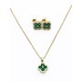 Set Colier + Cercei CLR003 AURIU-VERDE | MEI