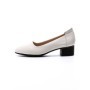 Pantofi cu Toc gros 5261 Crem | Formazione