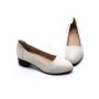 Pantofi cu Toc gros 5261 Crem | Formazione