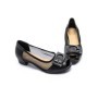 Pantofi cu Toc gros 9627 Negru Formazione