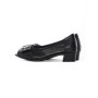 Pantofi cu Toc gros 9627 Negru Formazione