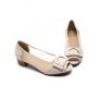 Pantofi cu Toc gros 9627 Crem Formazione
