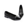 Pantofi cu Toc gros D26-103 Negru | Formazione