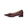 Pantofi cu Toc gros D26-103 Visiniu | Formazione