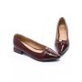 Pantofi cu Toc gros D26-103 Visiniu | Formazione