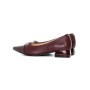 Pantofi cu Toc gros D26-103 Visiniu | Formazione