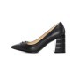 Pantofi cu Toc gros K4321-3667A Negru Jose Simon
