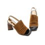 Sandale Dama cu Toc gros K4340-3722C Maro deschis Jose Simon