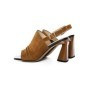 Sandale Dama cu Toc gros K4340-3722C Maro deschis Jose Simon