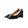 Pantofi cu Toc gros K4365-3786A Negru Jose Simon