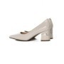 Pantofi cu Toc gros K5720-3748A Crem Jose Simon