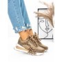 Pantofi Sport Dama din piele naturala 5SZ11 KHAKI | PANTOFUL
