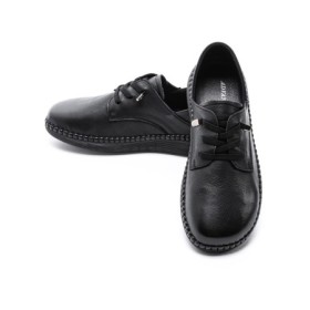 Pantofi Casual Dama din piele naturala 6350 BLACK | ADVANCER